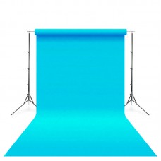 Background Kertas Set (2.7m x 6m) - Blue + Stand